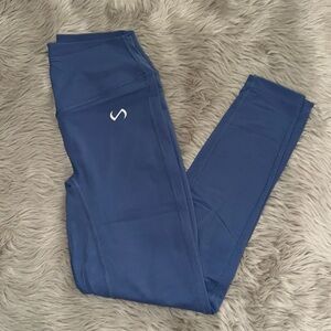 Tempo high waisted leggings- blue